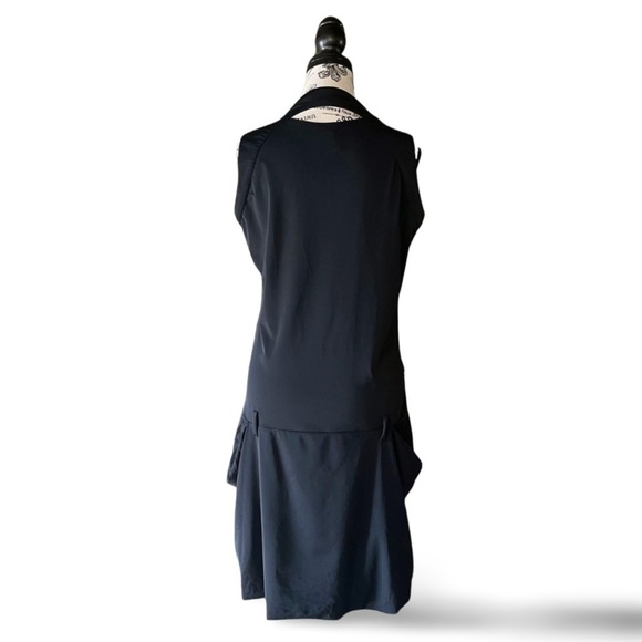 Akela Key – Black Utility Spandex Bubble Parachute Mini Dress Size Large - Picture 5 of 8